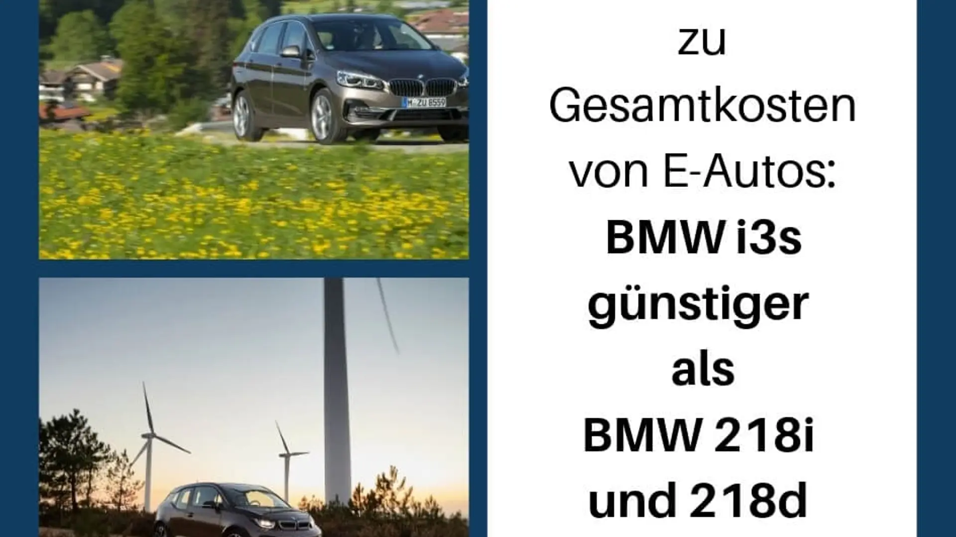 ADAC-Studie zeigt: Der BMW i3 ist insgesamt günstiger als vergleichbare Fahrzeuge mit Verbrennungsmotor