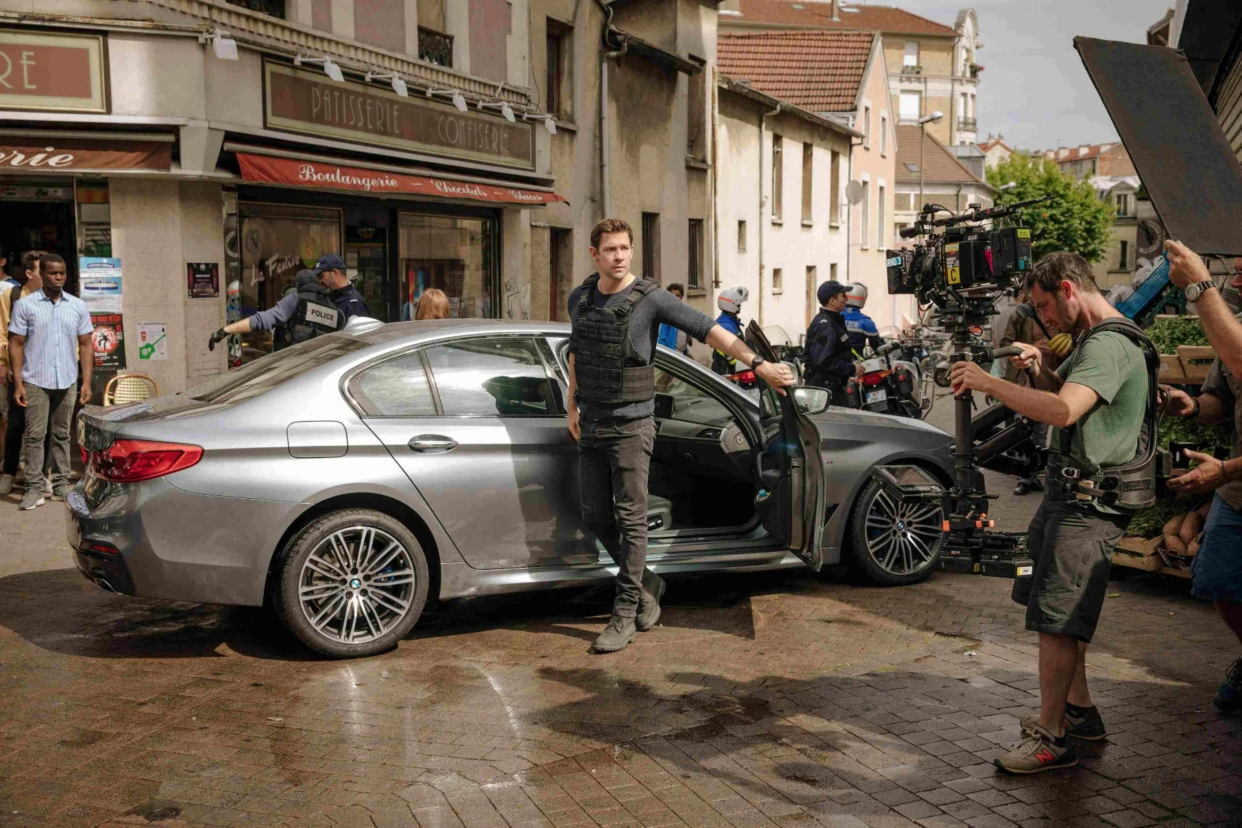 Jack Ryan BMW Filmaufnahme Stadt