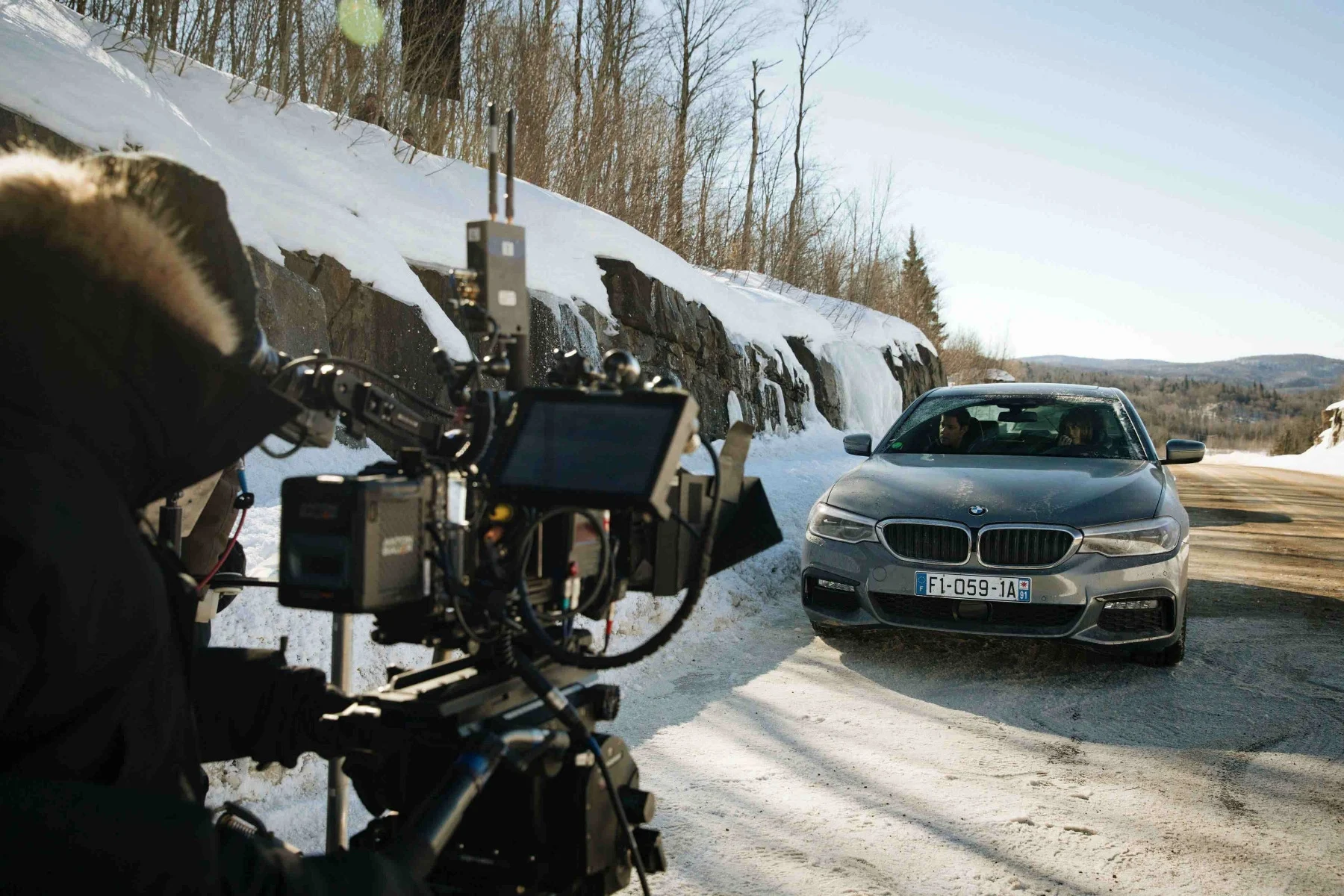 Jack Ryan BMW Filmaufnahme Winter