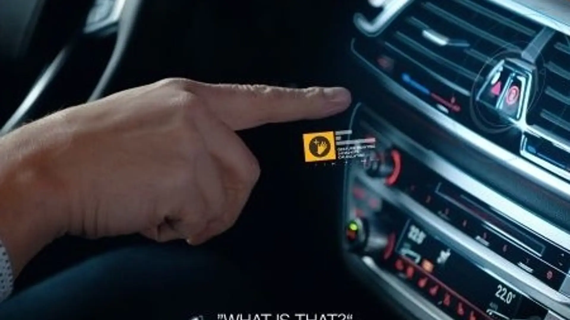 Darstellung einer natural interaction in einem BMW