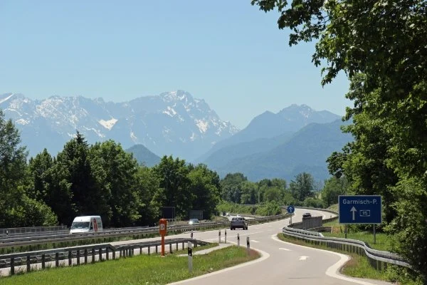 Garmisch-Partenkirchen Autobahnauffahrt