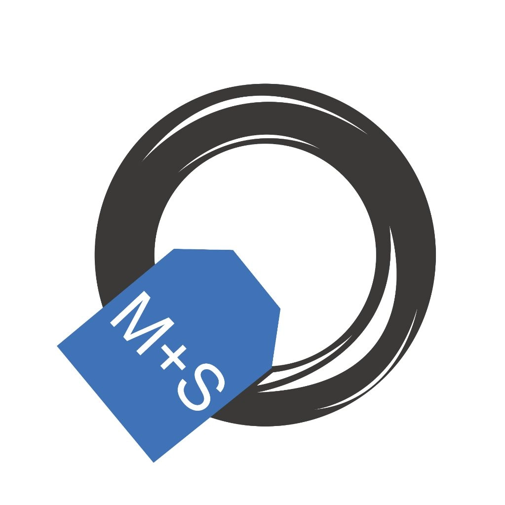 Reifenkennzeichnungssymbol mit „M+S“