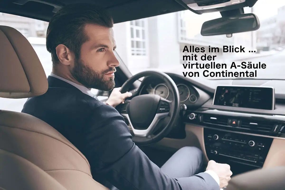 Virtuelle A-Säule von Continental: Erweitertes Sichtfeld erhöht die Sicherheit beim Fahren