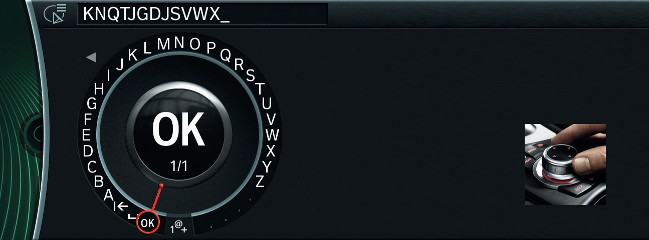 BMW Display Navigation Schritt 4