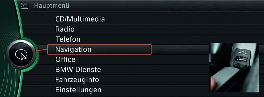 BMW Navigation Aktualisierung Move Schritt 1