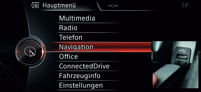 BMW Navi Update Route Schritt 1