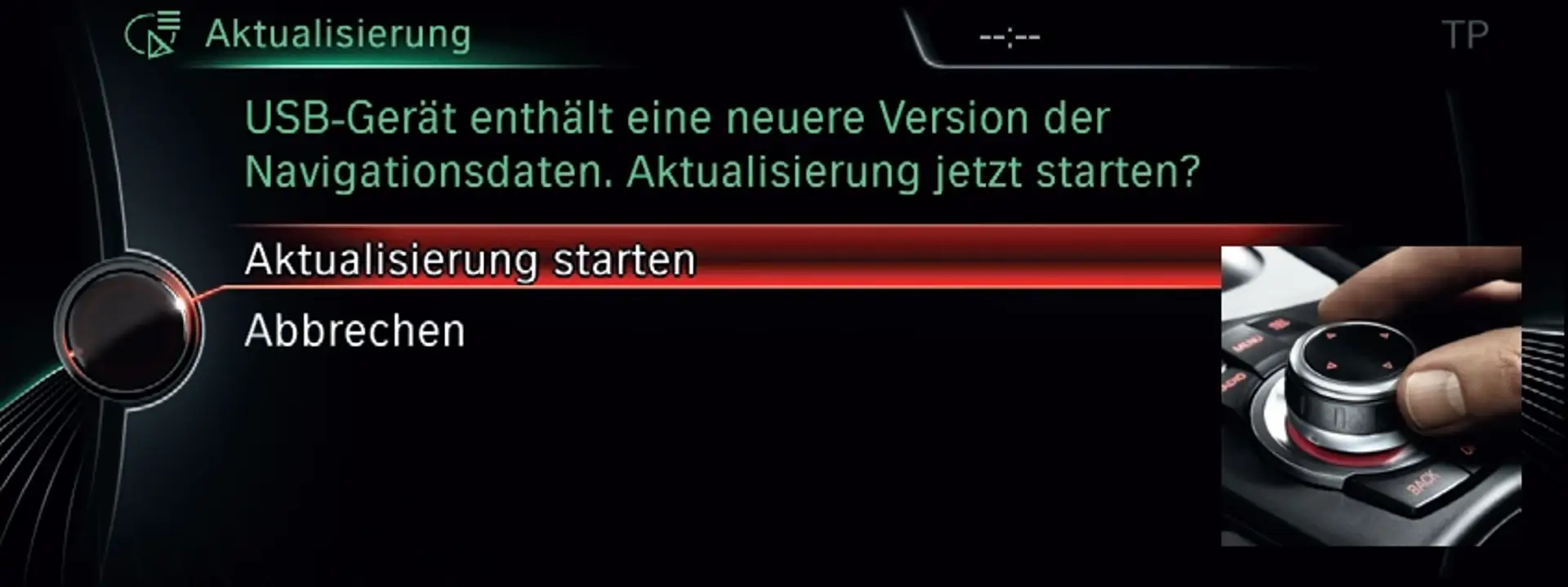 BMW Navi Update Route Schritt 2