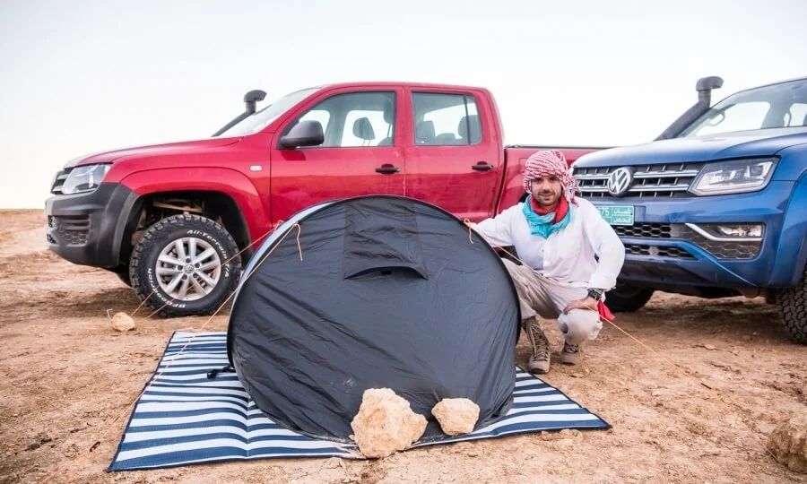 Benjamin Brodbeck im Oman bei VW Amarok Adventure Tour 2018