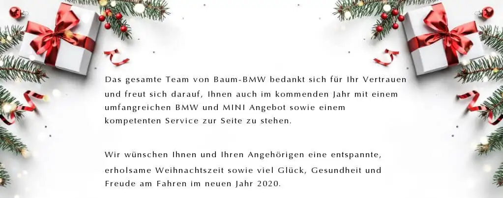 Frohe Weihnachten und einen guten Rutsch ins Jahr 2020!