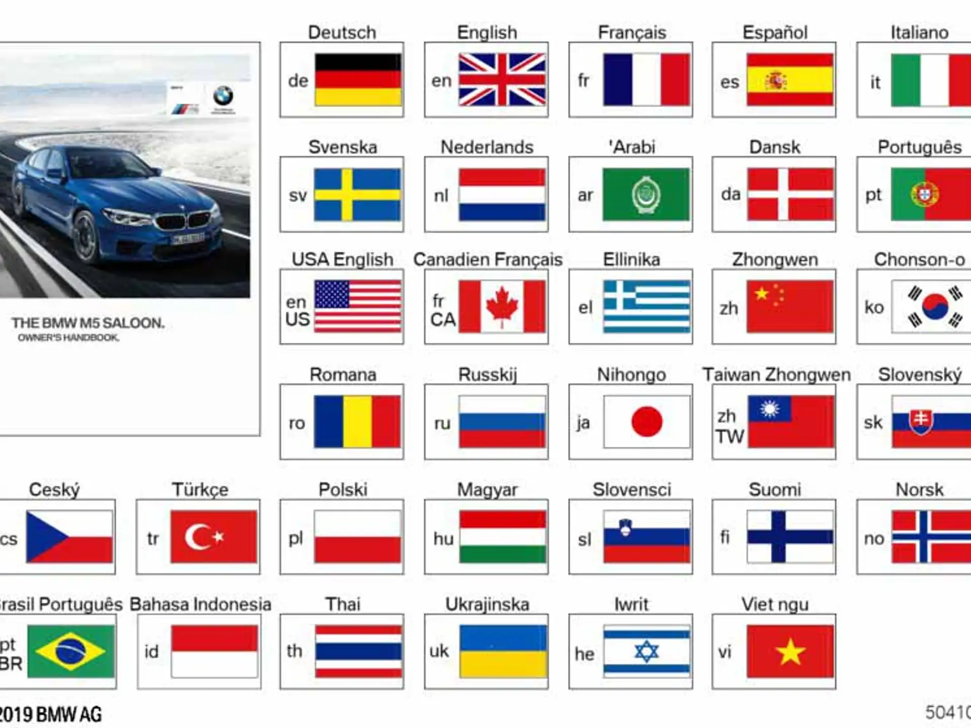 BMW Betriebsanleitung Deutsch M5 F90