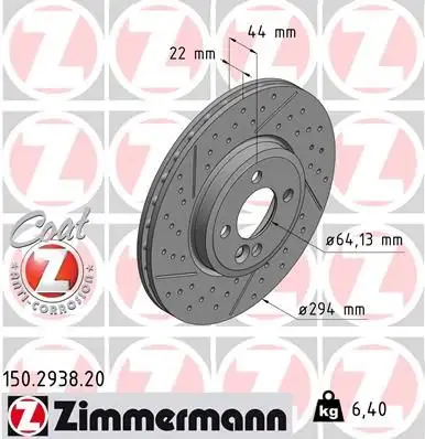 ZIMMERMANN Bremsscheibe IZIN150293820