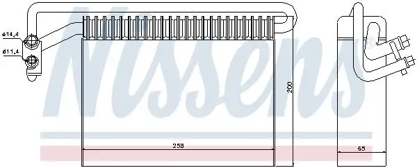 NISSENS Verdampfer, Klimaanlage 5707286250567