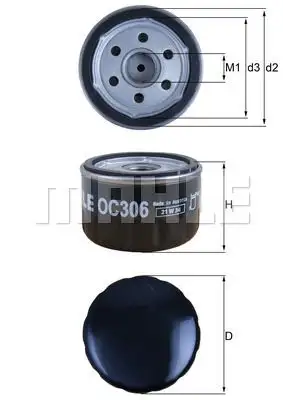 KNECHT Ölfilter IKNTOC306