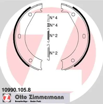 ZIMMERMANN Bremsbackensatz, Feststellbremse IZIN109901058