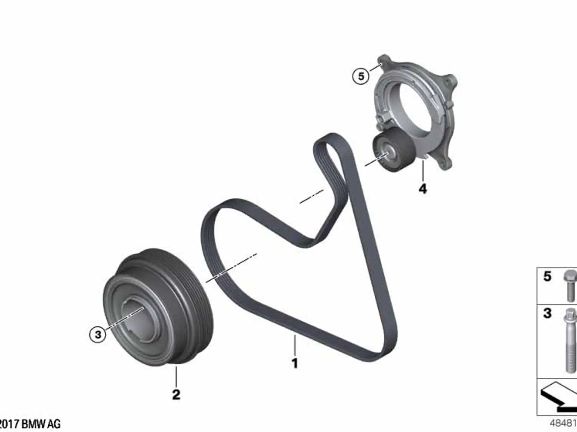BMW Keilrippenriemen 2er G42 3er G20 G21 G28 4er G22 G23 G26 5er G30 G31 6er G32 X3 G01 X4 G02 X5 G05