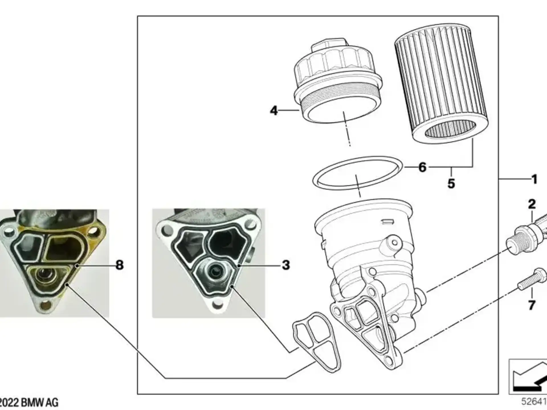 BMW Ölfilter mit Aluminiumdeckel R50 R52 R53 11427563522