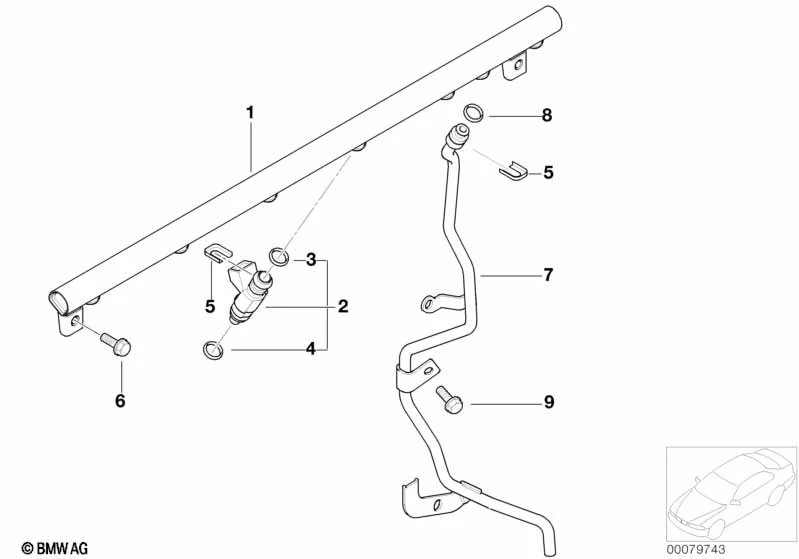 BMW O-Ring (9,3x2,62) 3er E46 5er E39 Z3 E36 Z4 E85 E86 Z8 E52