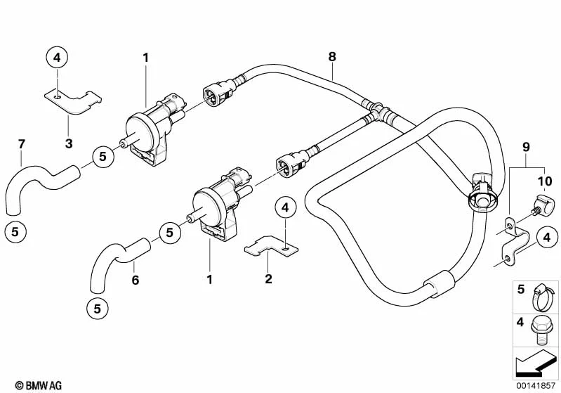 BMW Halter Tankentlüftungsventil 5er G60 G61
