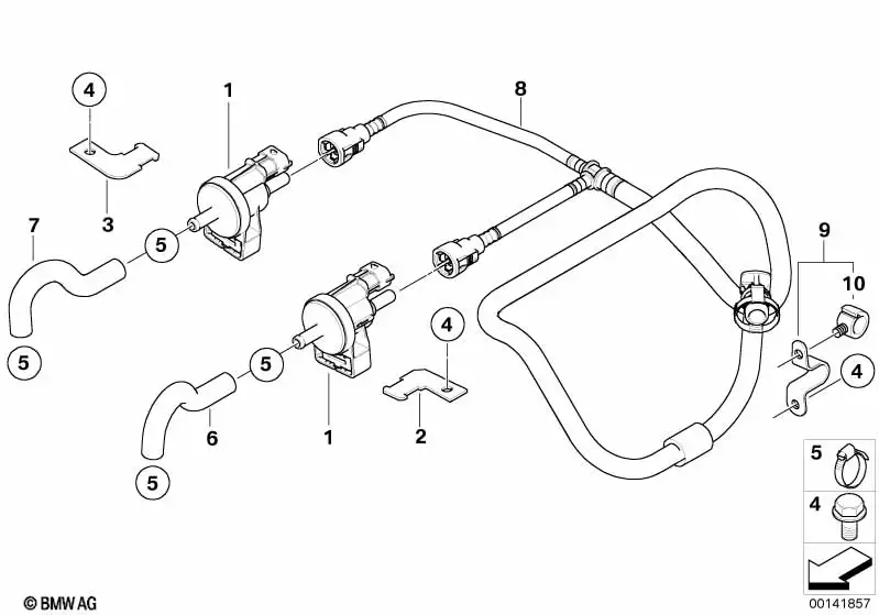 BMW Halter Tankentlüftungsventil 5er G60 G61