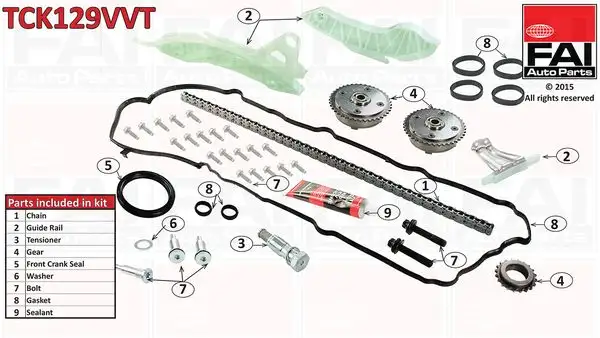 FAI AUTOPARTS Steuerkettensatz IFASTCK129VVT