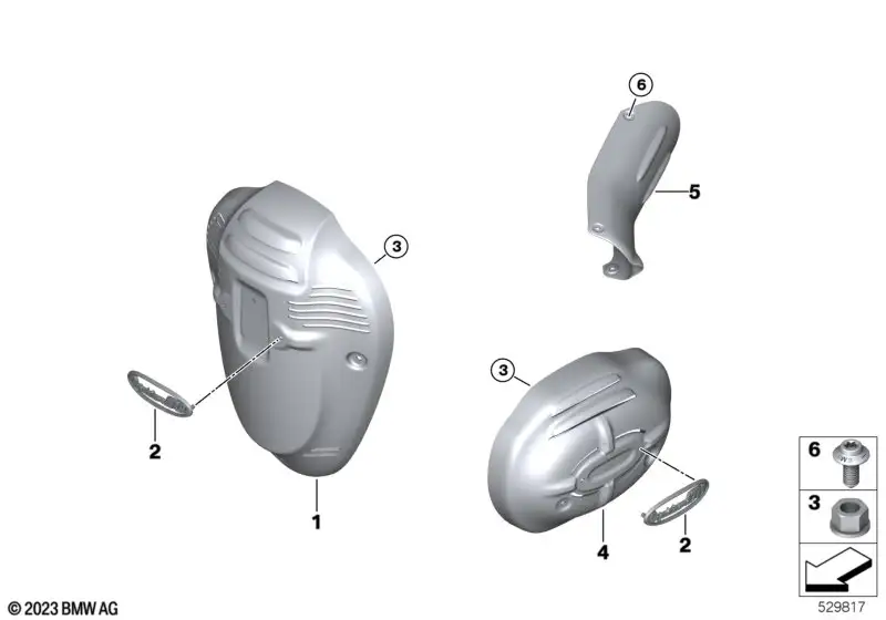 BMW Motorrad Cover rechts K34 K35