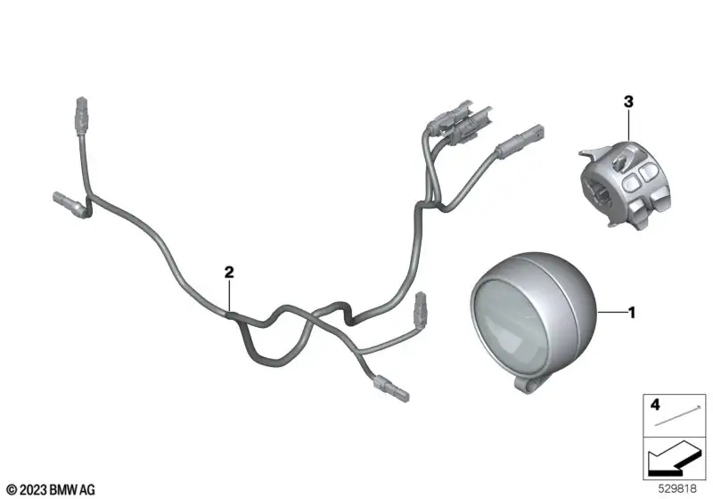 BMW Motorrad Kabelbaum Zusatzscheinwerfer K34