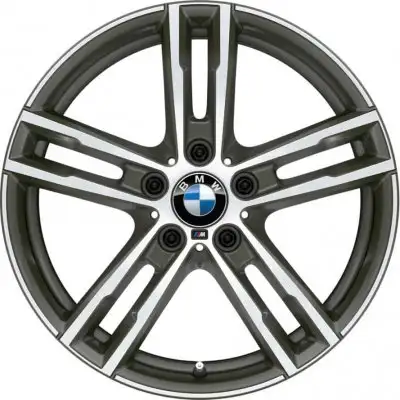 BMW M Doppelspeiche 719 ceriumgrey/glanzgedreht 8J ET52 1er F20/F