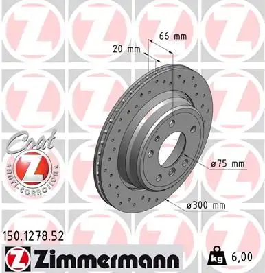 ZIMMERMANN Bremsscheibe IZIN150127852