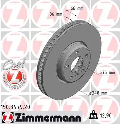 ZIMMERMANN Bremsscheibe IZIN150347920