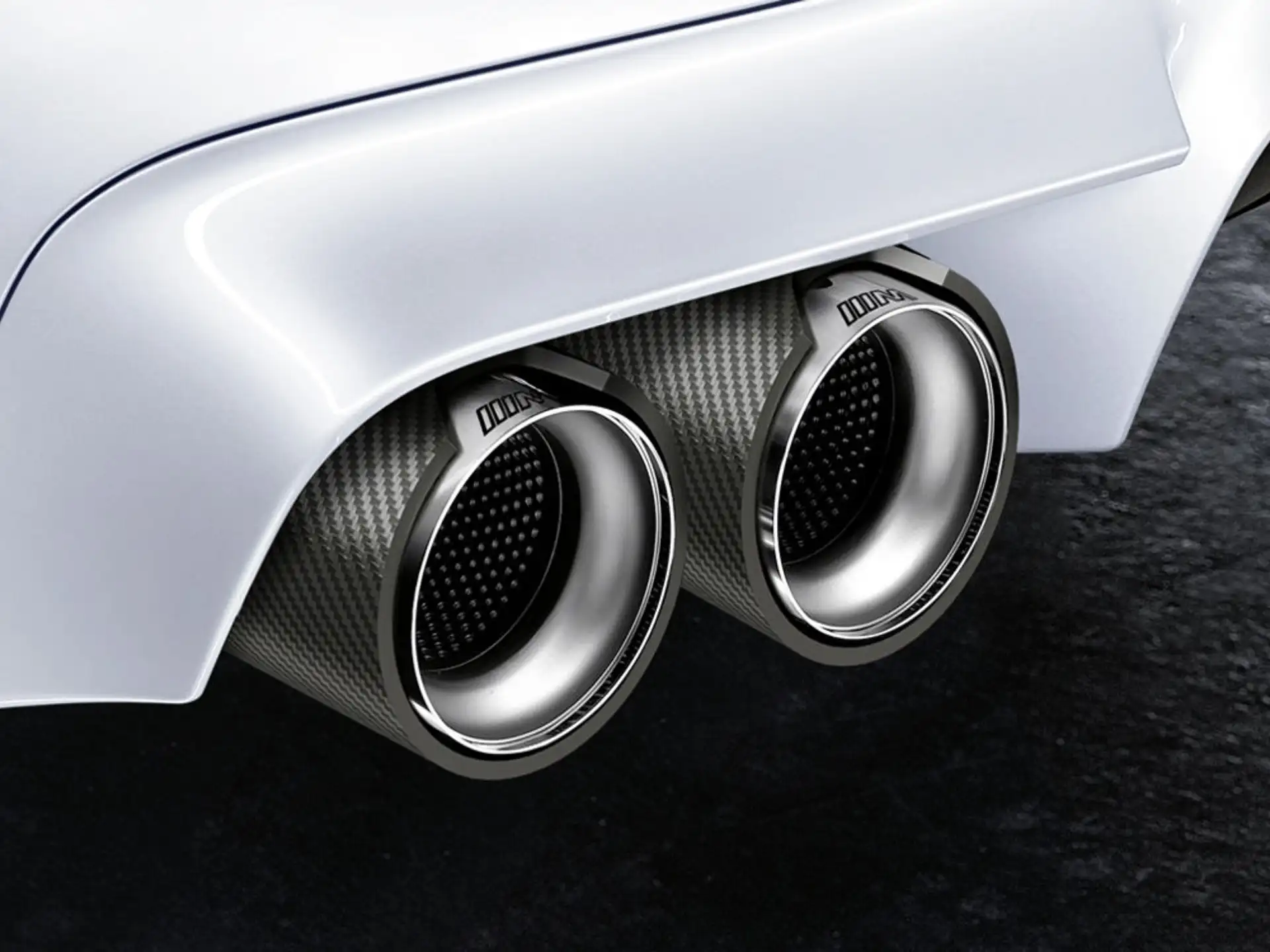 BMW M Performance Endrohrblende Carbon (1 Stück) 5er F10 6er F06 F12 F13