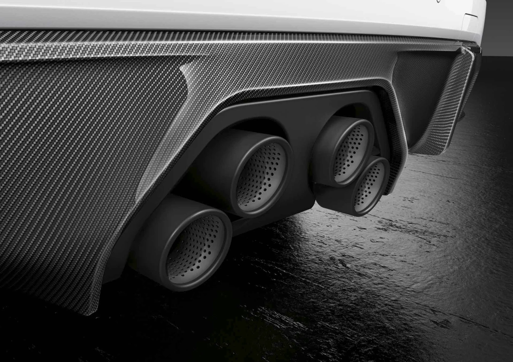 BMW M Performance Endrohrblendenmodul Titan M3 G80 G81 M4 G82 G83