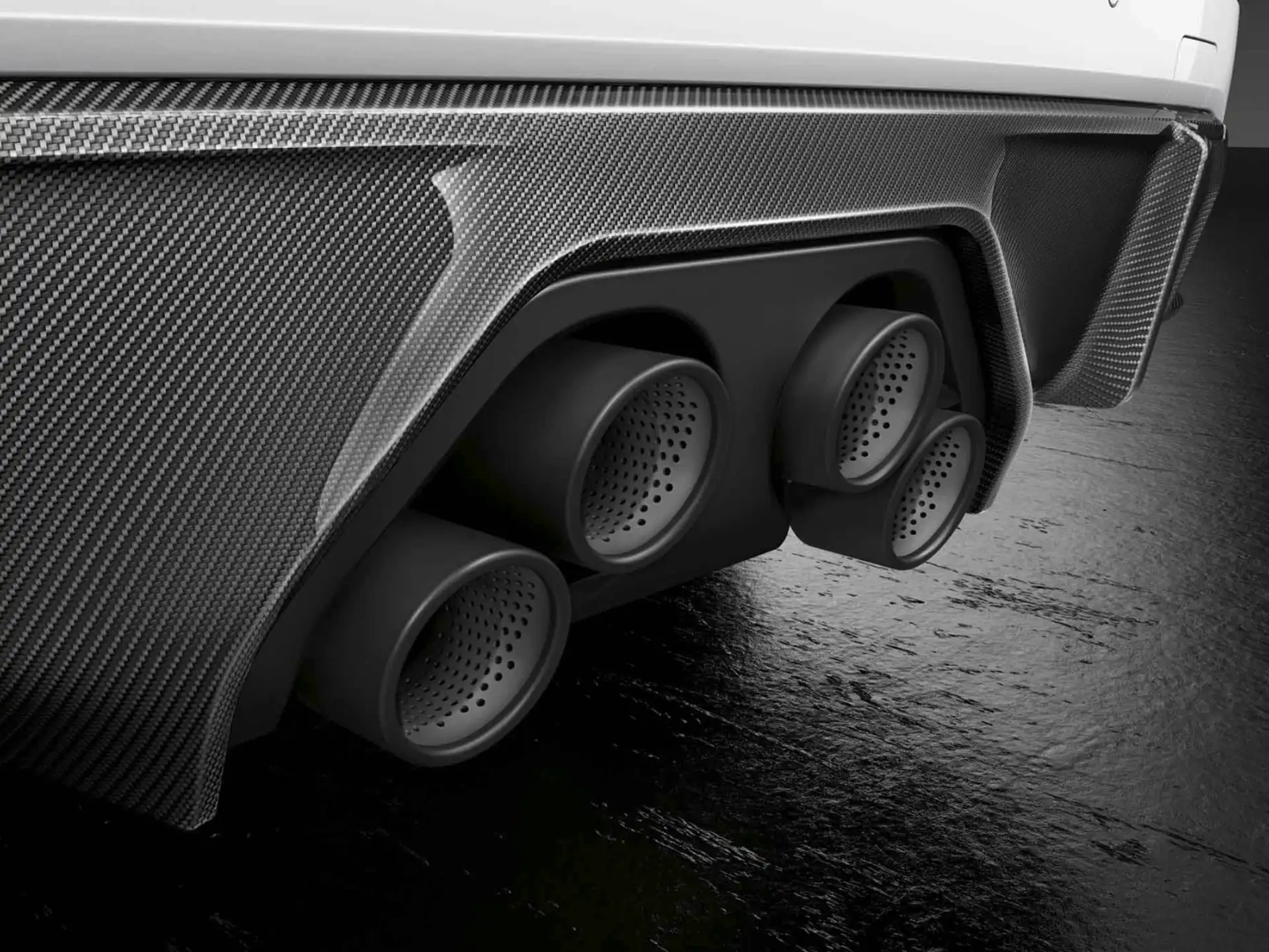 BMW M Performance Endrohrblendenmodul Titan M3 G80 G81 M4 G82 G83