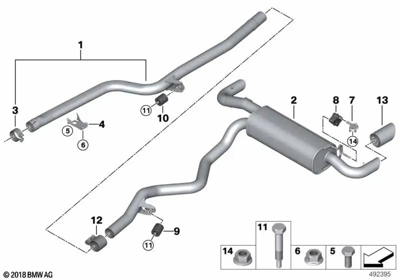 BMW Endrohrblende Chrom 3er G20 G21 4er G22 G23 G26
