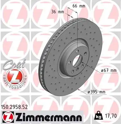ZIMMERMANN Bremsscheibe IZIN150295852