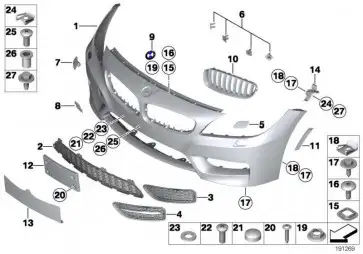 BMW Ziergitter links E89 51137181547 - Z4 E89