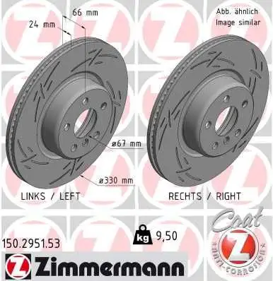 ZIMMERMANN Bremsscheibe IZIN150295153