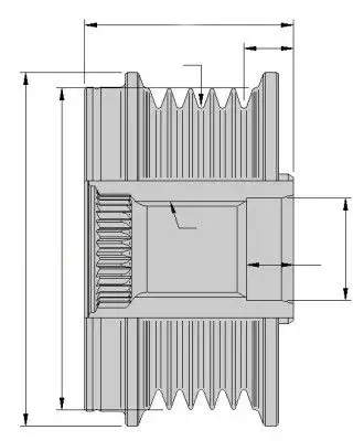 HELLA Generatorfreilauf IHEA9XU358039101