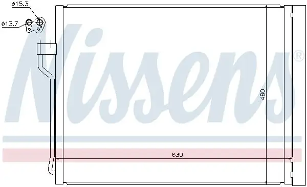 NISSENS Kondensator, Klimaanlage 5707286359512