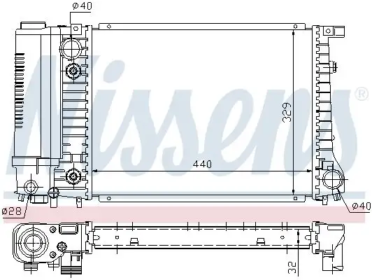 NISSENS Kühler, Motorkühlung INIS60703A
