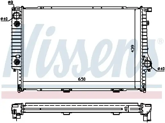 NISSENS Kühler, Motorkühlung INIS60748A