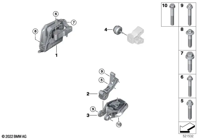 BMW Adapter Motoraufhängung 2er U06 X1 U11