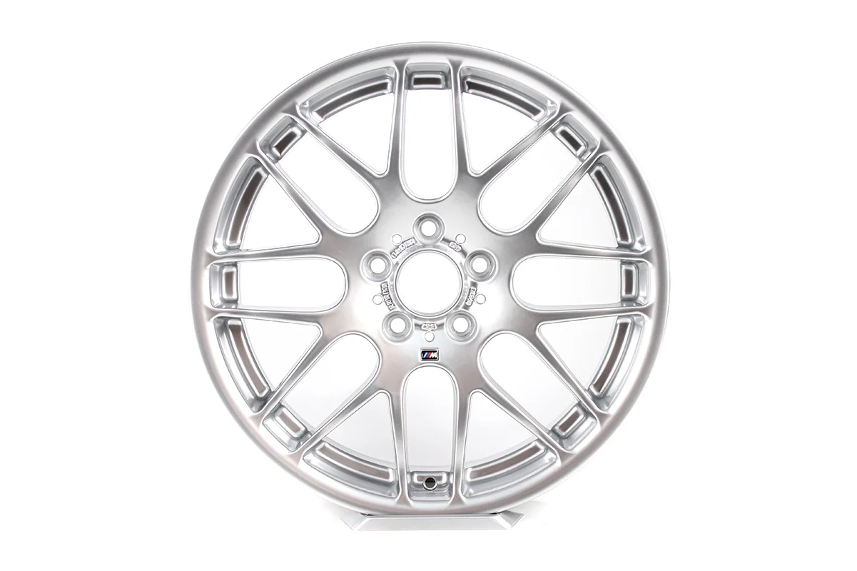 BMW Alufelge M Kreuzspeiche 163 silber 9,5J x 19 ET 27 Hinterachse M3 E46