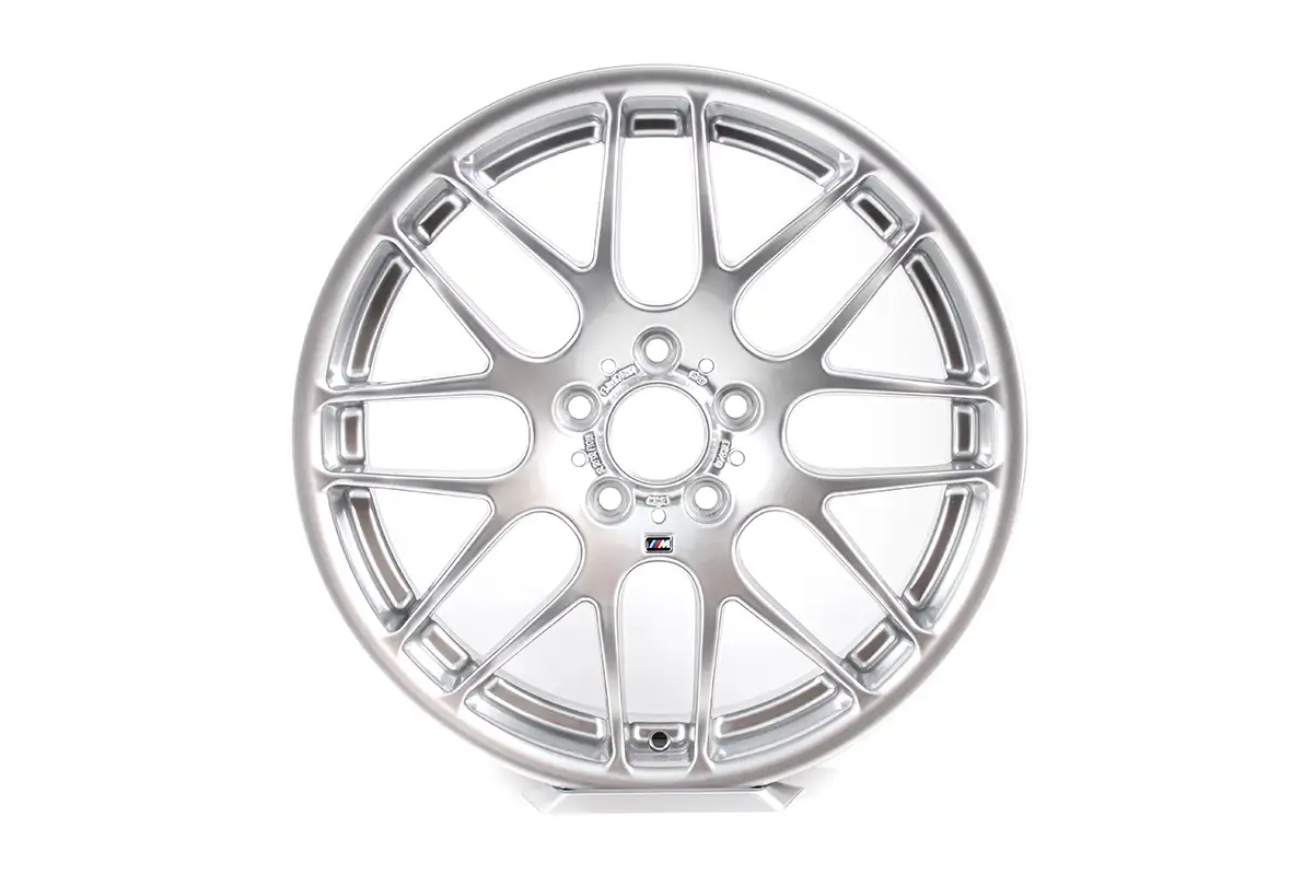 BMW Alufelge M Kreuzspeiche 163 silber 9,5J ET27 Hinterachse M3 E