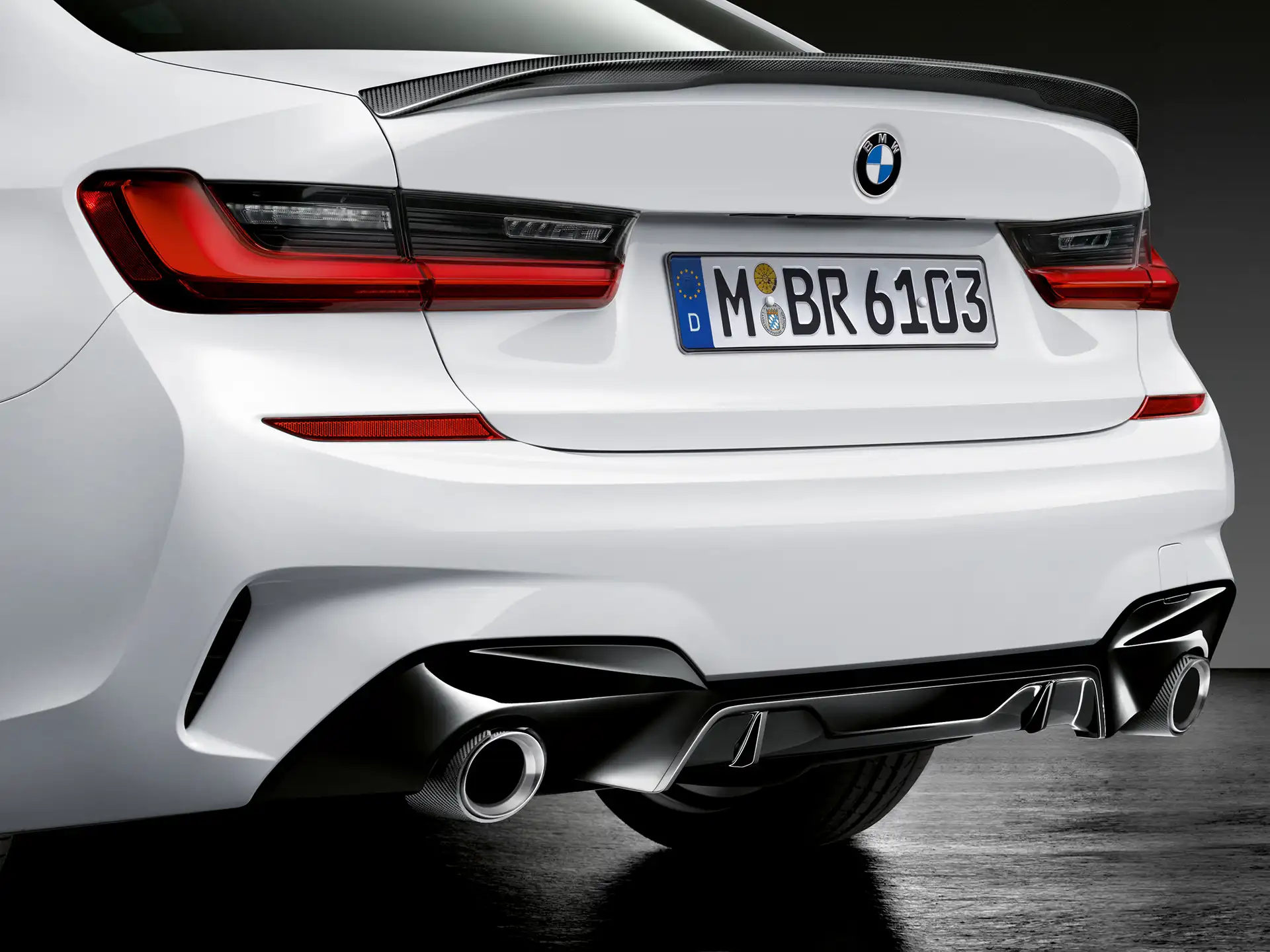 BMW M Performance Heckdiffusor schwarz hochglänzend 3er G20 G21