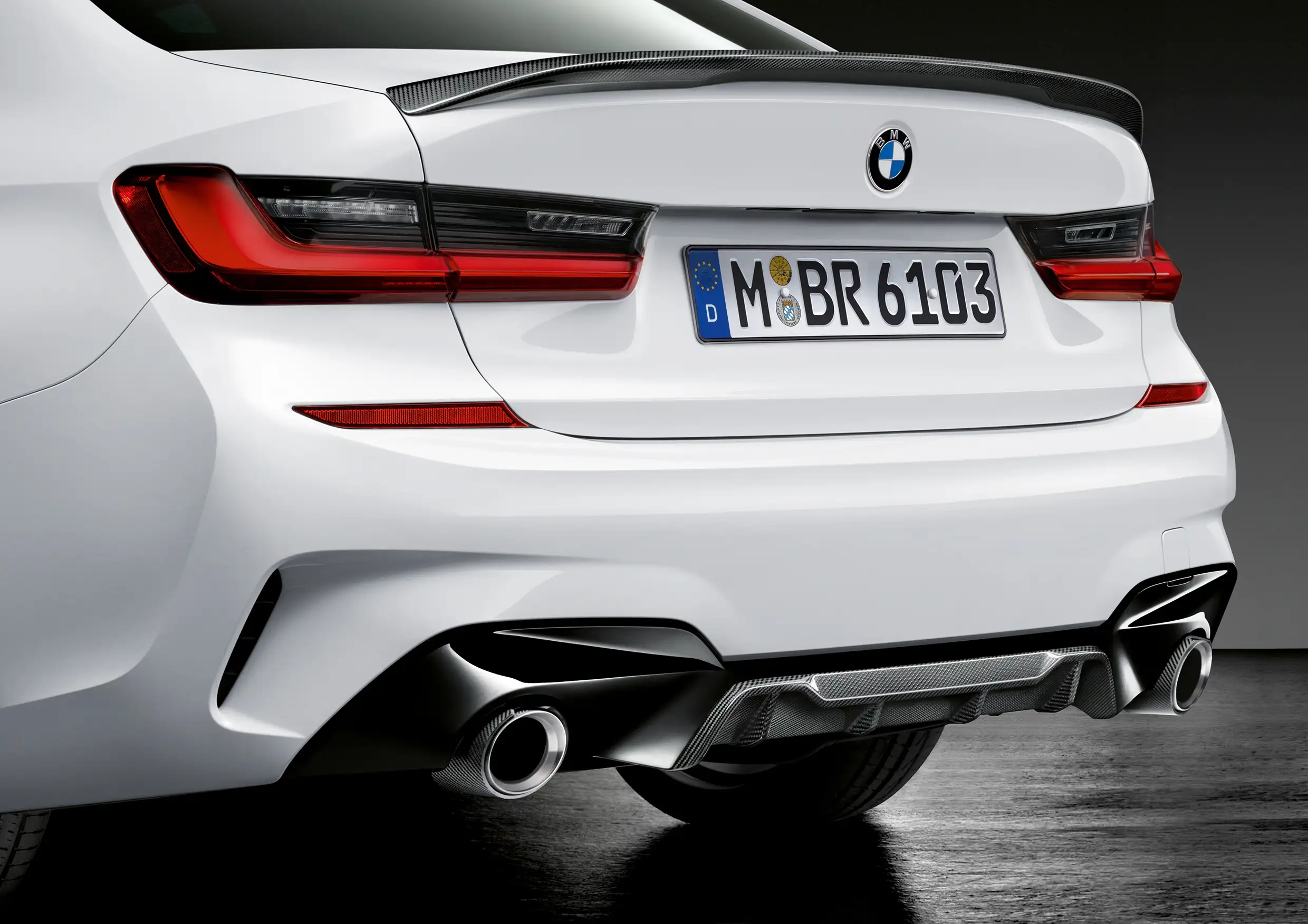 BMW M Performance Stoßfängerblende Freiform-Endrohrblenden Heck s