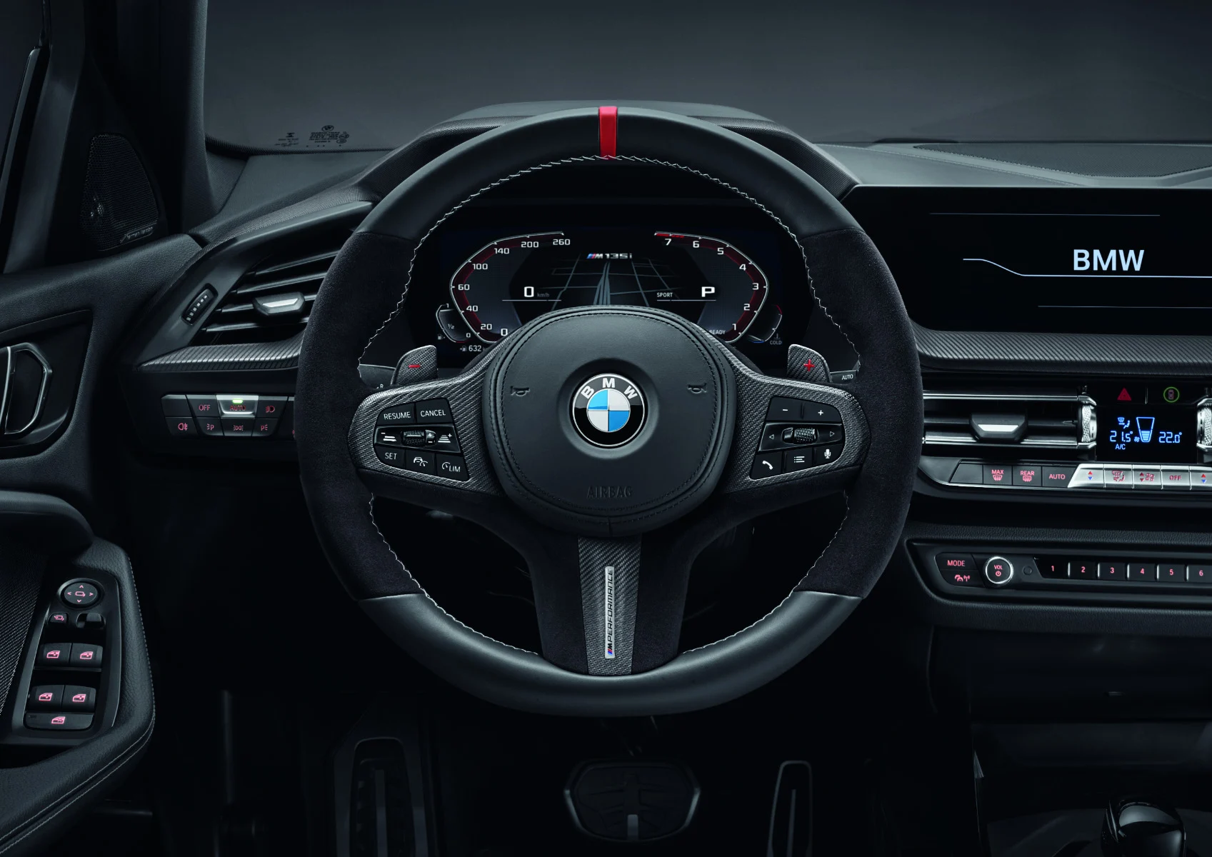 BMW M Performance Abdeckung Lenkrad Leder/Carbon 5er G30 G31 G38 M5 F90 6er G32 8er G14 G15 G16 M8 F91 F92 F93 X3 G01 X3M F97 X4 G02 X4M F98 X5 G05 G18 X5M F95 X6 G06 X6M F96 X7 G07