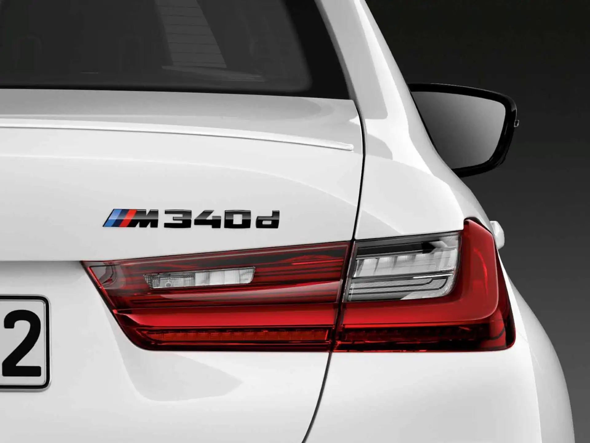 BMW Schriftzug M340d schwarz lackiert 3er G20 G21