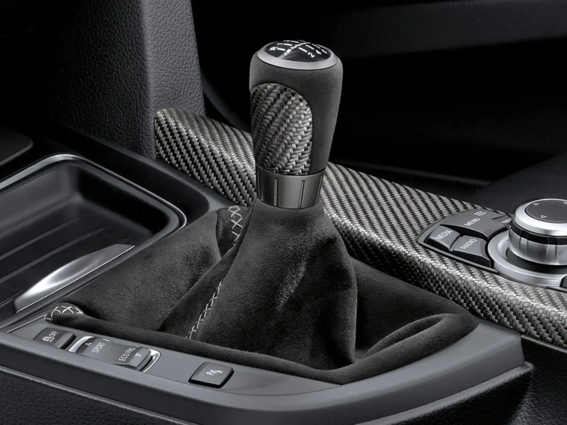 BMW M Performance Schaltknauf Carbon mit Alcantarabalg 3er F30 F31 F34 4er F32 F33 F36