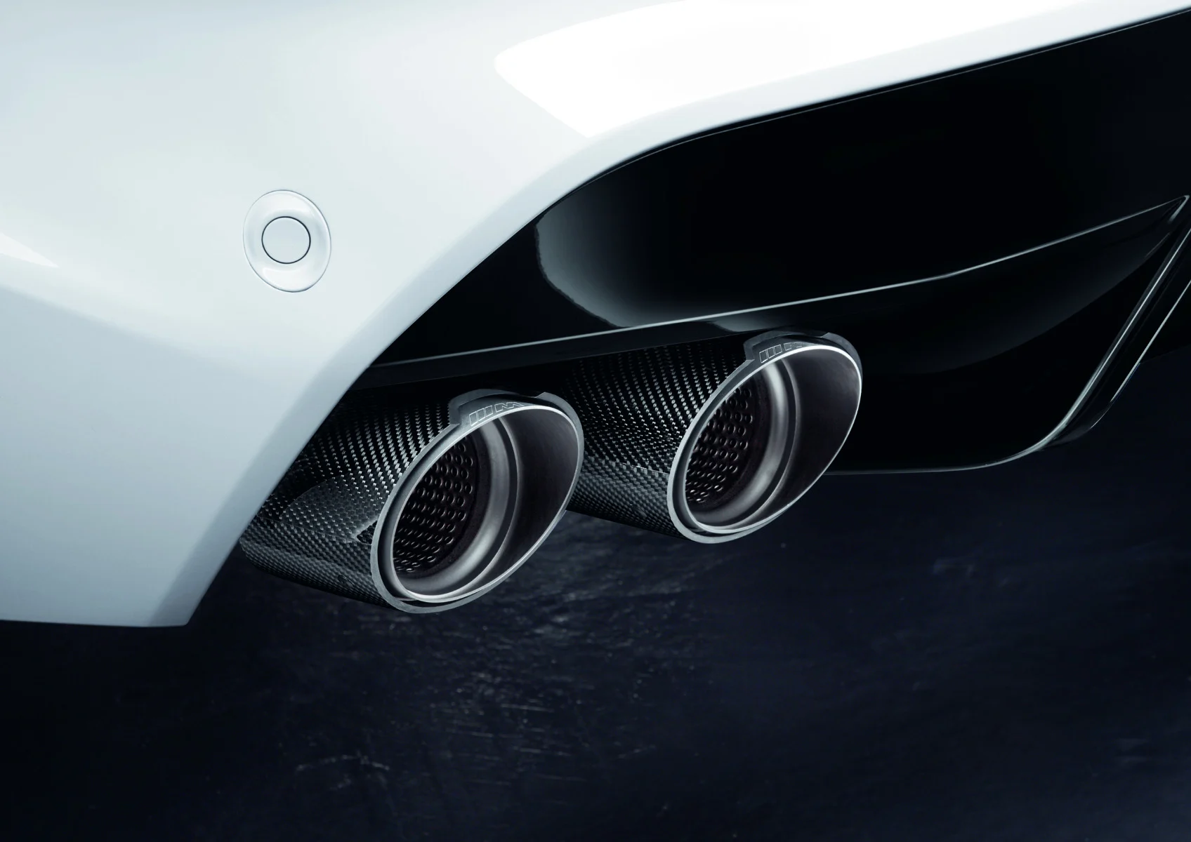 BMW M Performance Endrohrblenden Titan/Carbon X5M F95 X5M F96