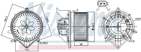 NISSENS Innenraumgebläse INIS87233